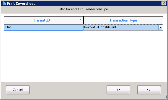 Print Coversheet from Query-4
