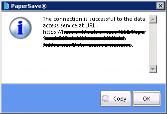 Data access service message