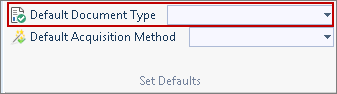 default document type options tab