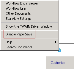 disable papersave