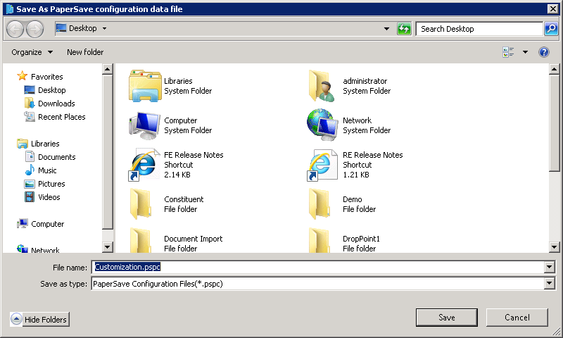 export host