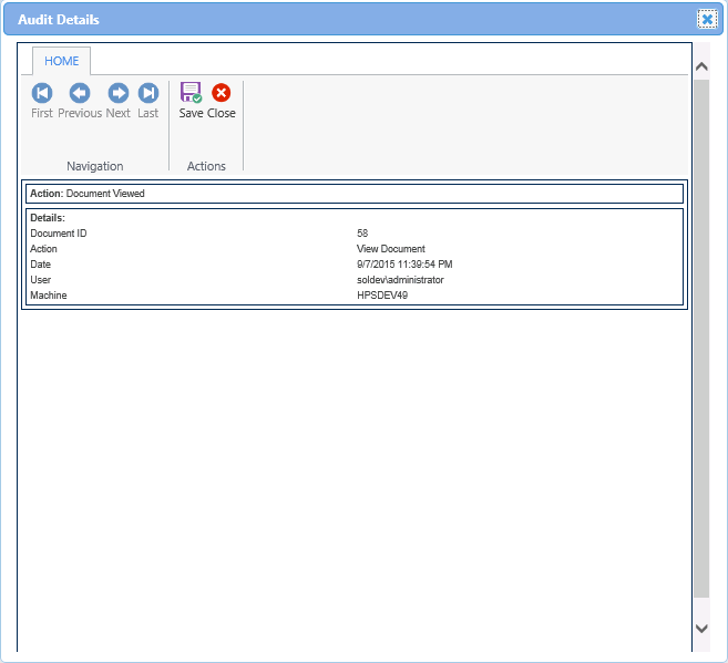 multi doc audit detail