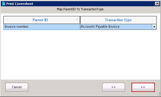 Print Coversheet from Query-4