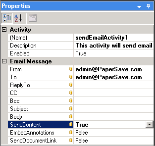 send email prop