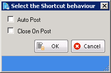 Shortcut Behaviour