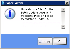 Update Metadata message