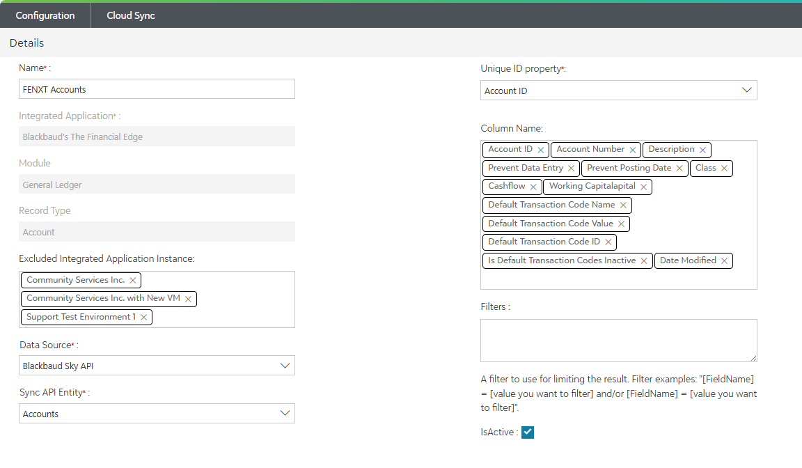Data Sync Configuration for GST Auto Entry (FE NXT – Canadian Company)