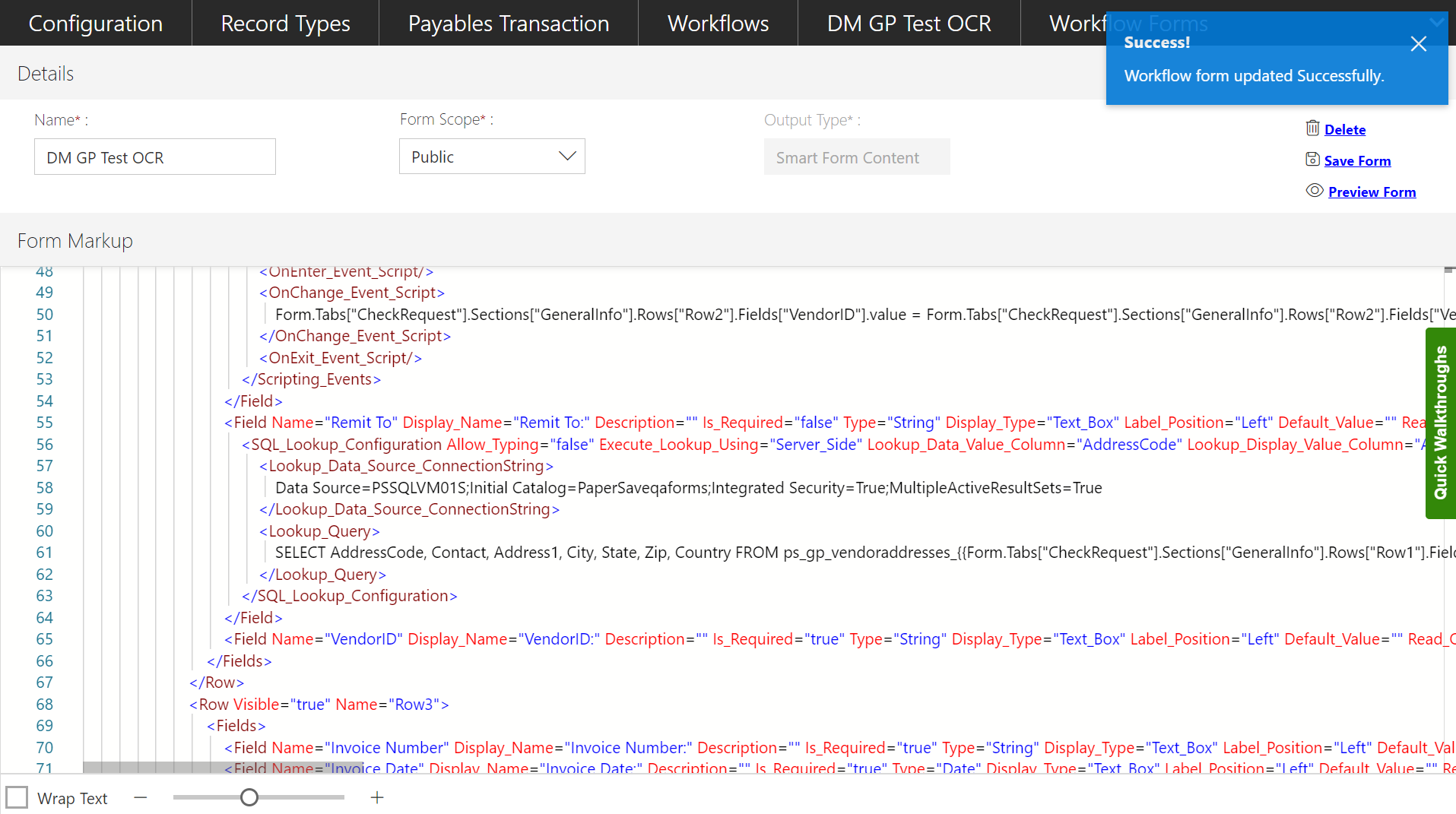 Manage Smart Forms