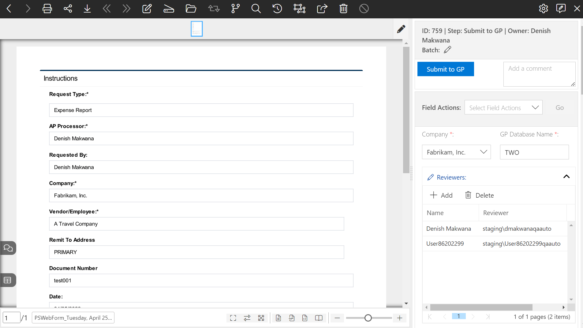 Viewing Workflow items submitted via Smart Forms