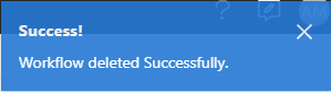 Deleting a Workflow