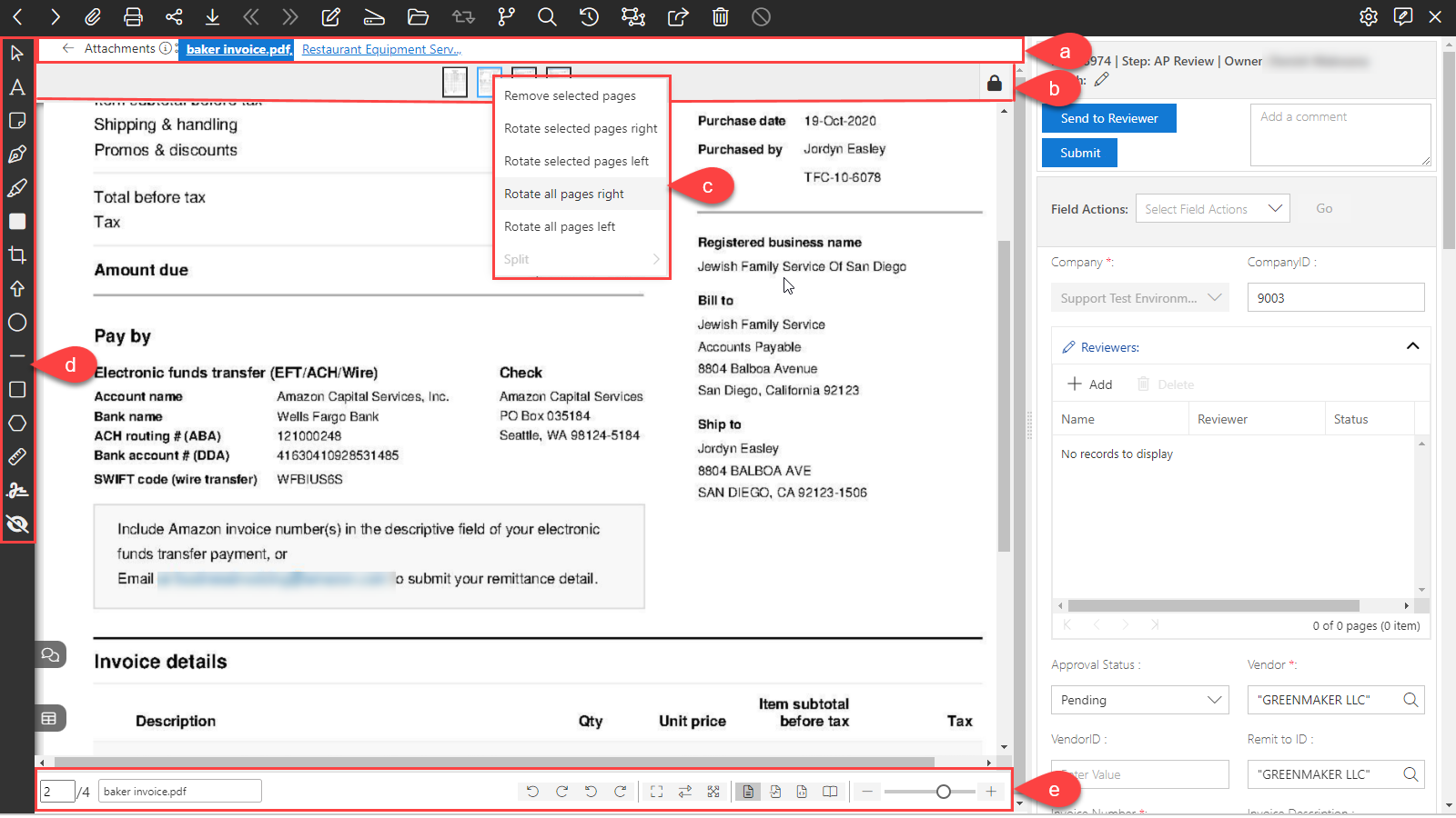Viewing the Attachments