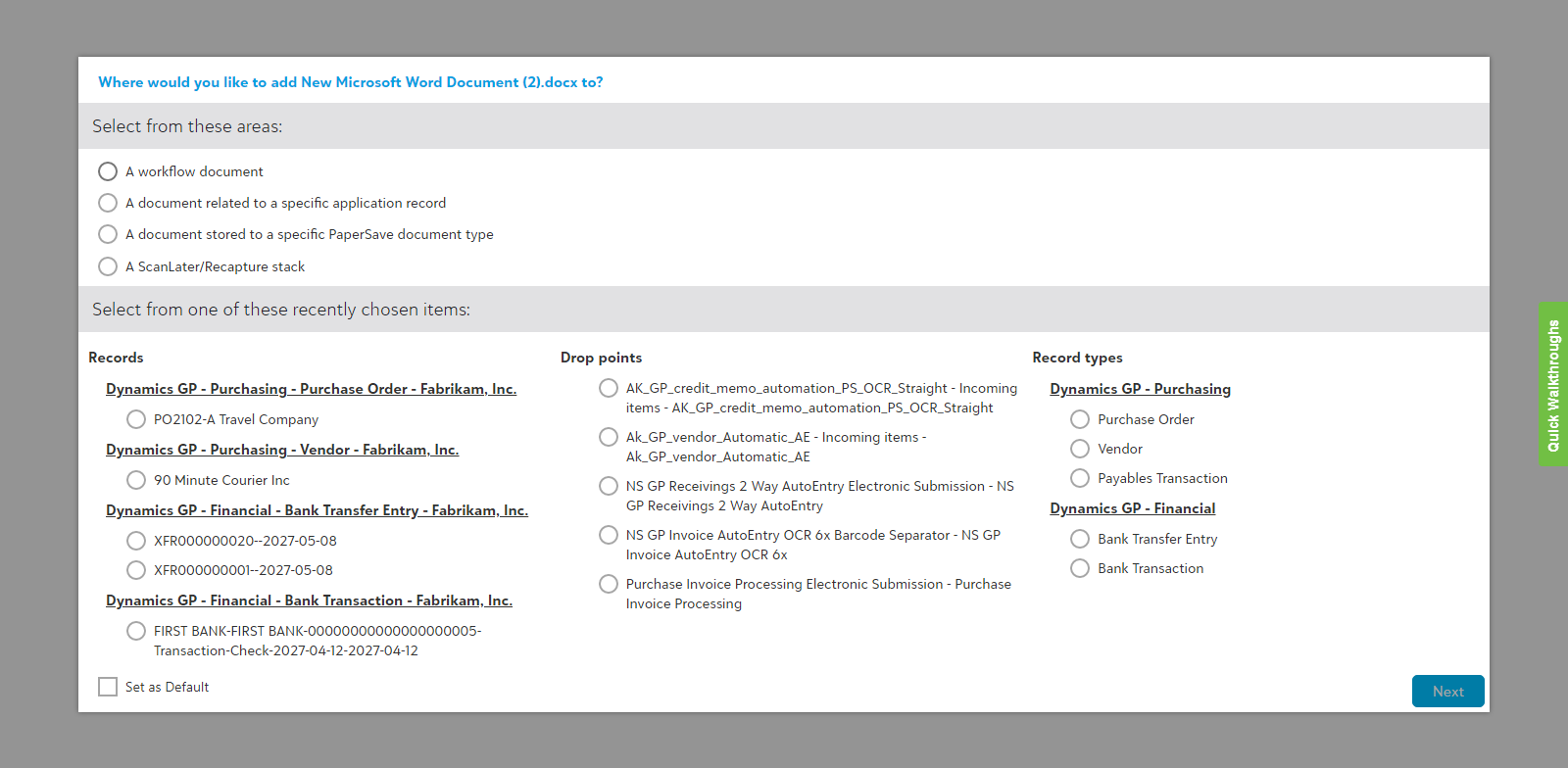 Windows file explorer integration