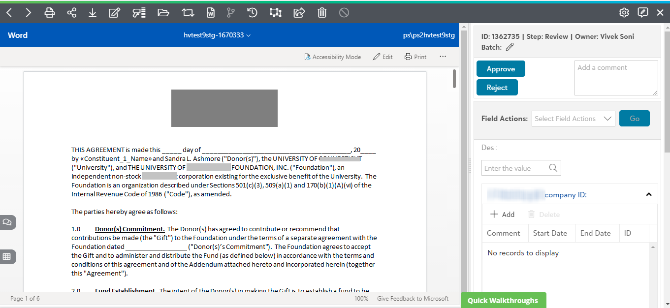 Viewing Workflow items submitted via Smart Forms