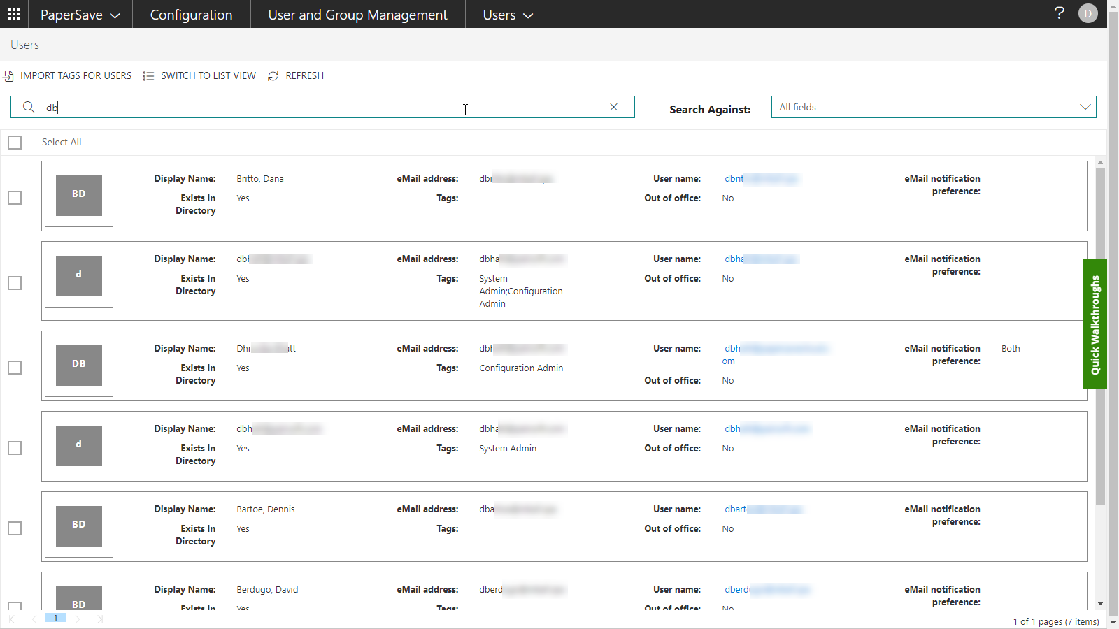 Manage Users
